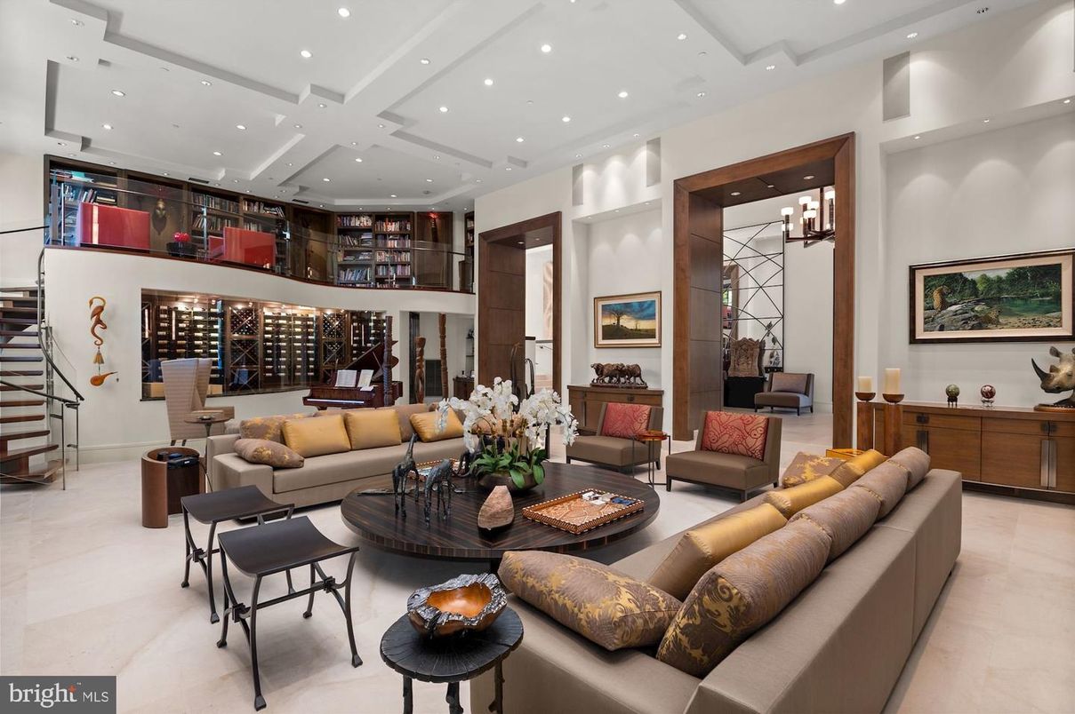 Interior, Living room, Recessed Lighting