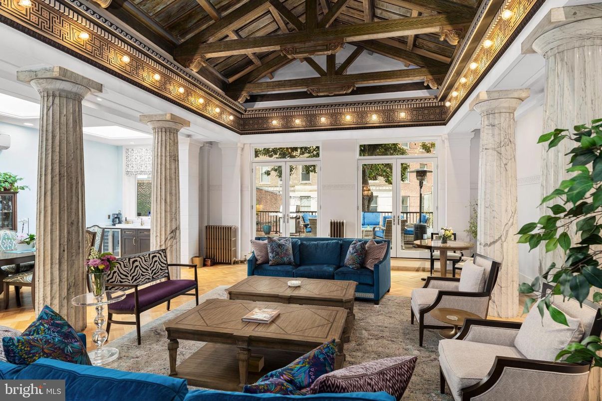 Interior, Living room, Wooden Beams, Wood Texture Flooring