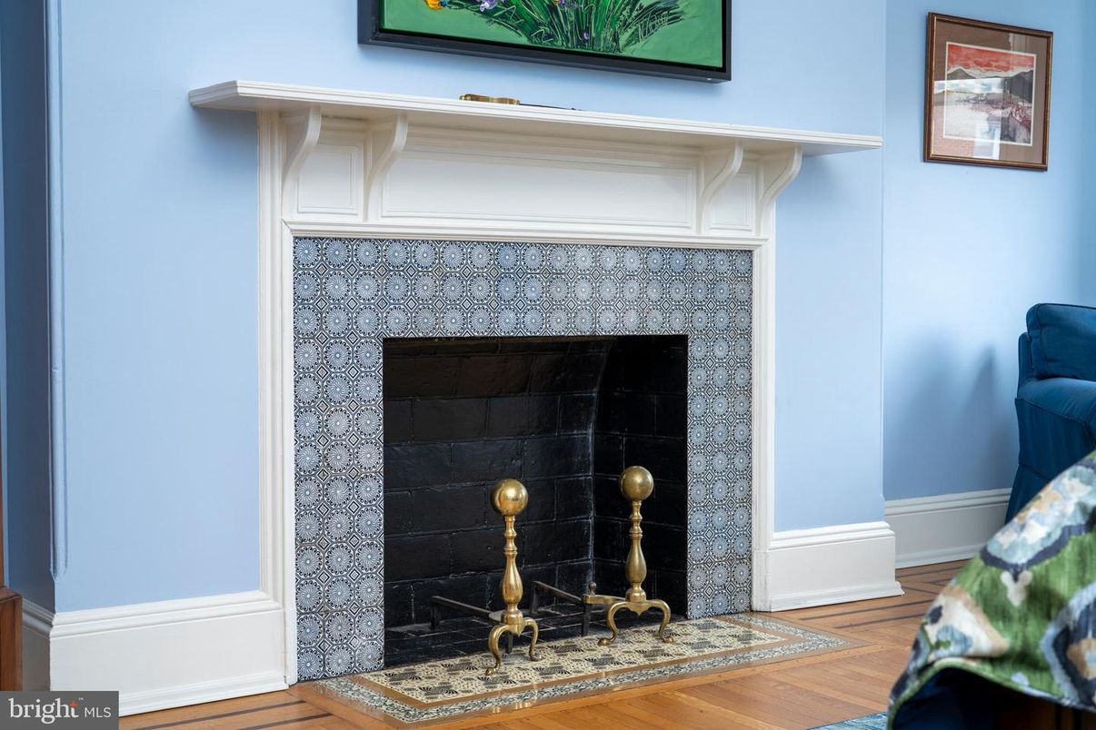 Fireplace, Interior, Wood Texture Flooring