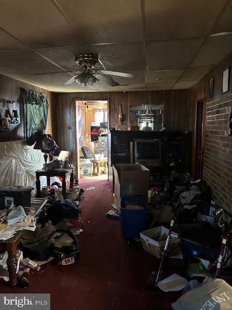 Interior, Stone Walls, Wooden Walls