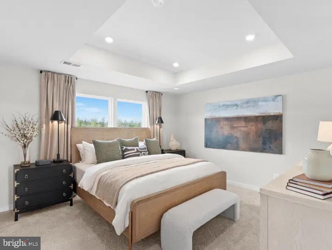 Bedroom, Interior, Recessed Lighting