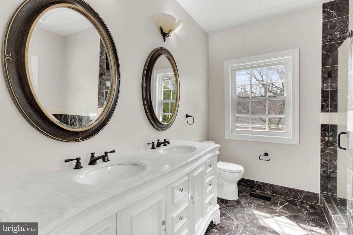 Bathroom, Dual Sink Vanities, Interior, Marble