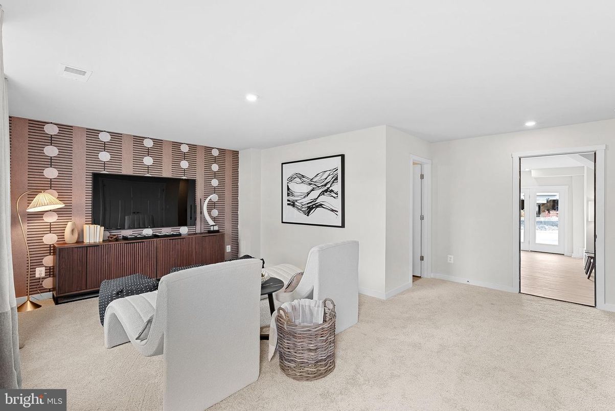 Interior, Living room, Recessed Lighting