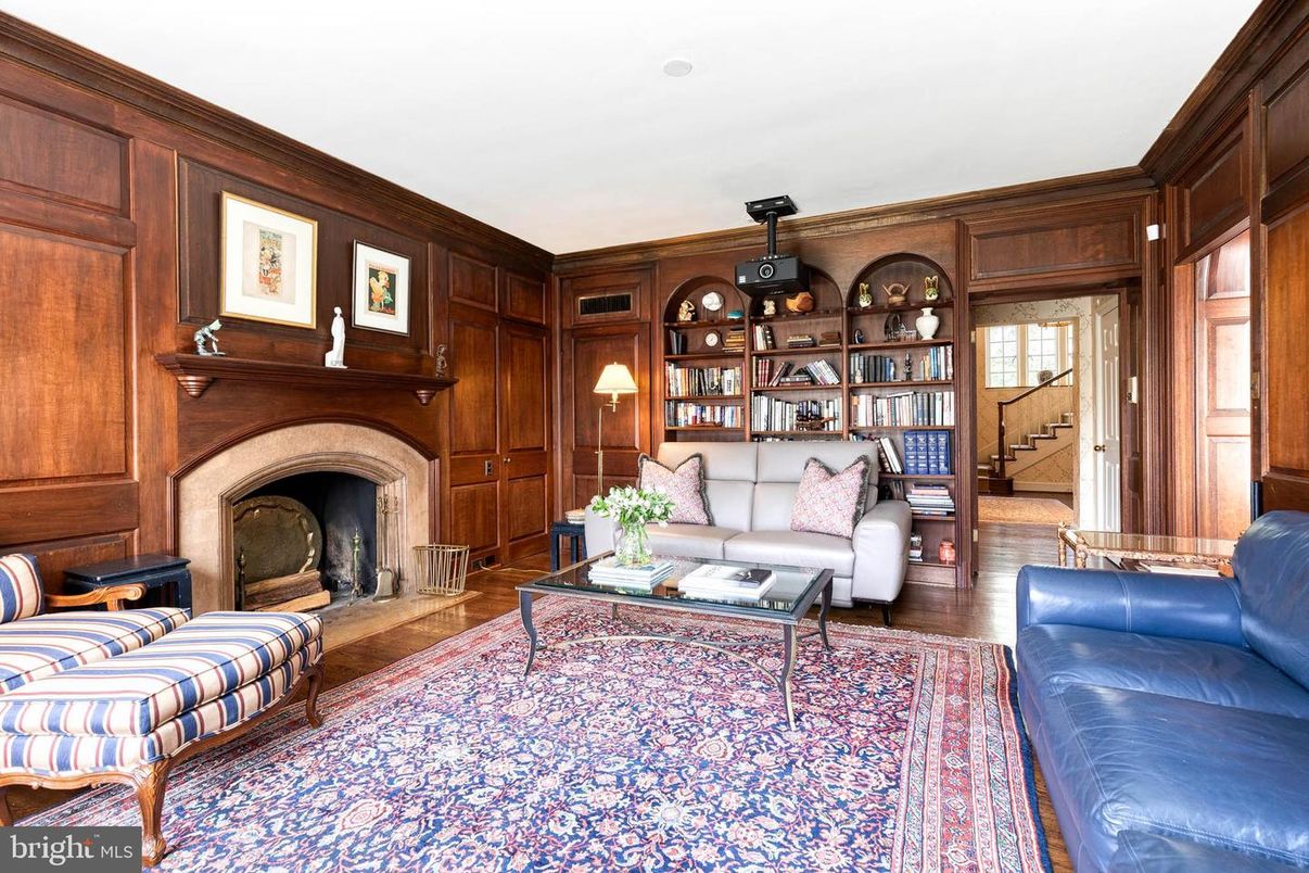 Fireplace, Interior, Living room, Wood Texture Flooring, Wooden Walls