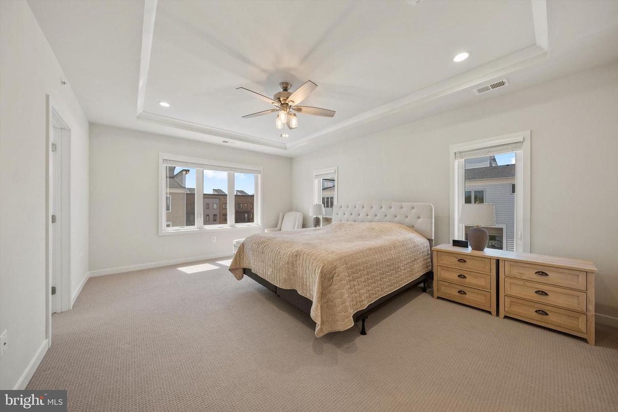 Bedroom, Interior, Recessed Lighting