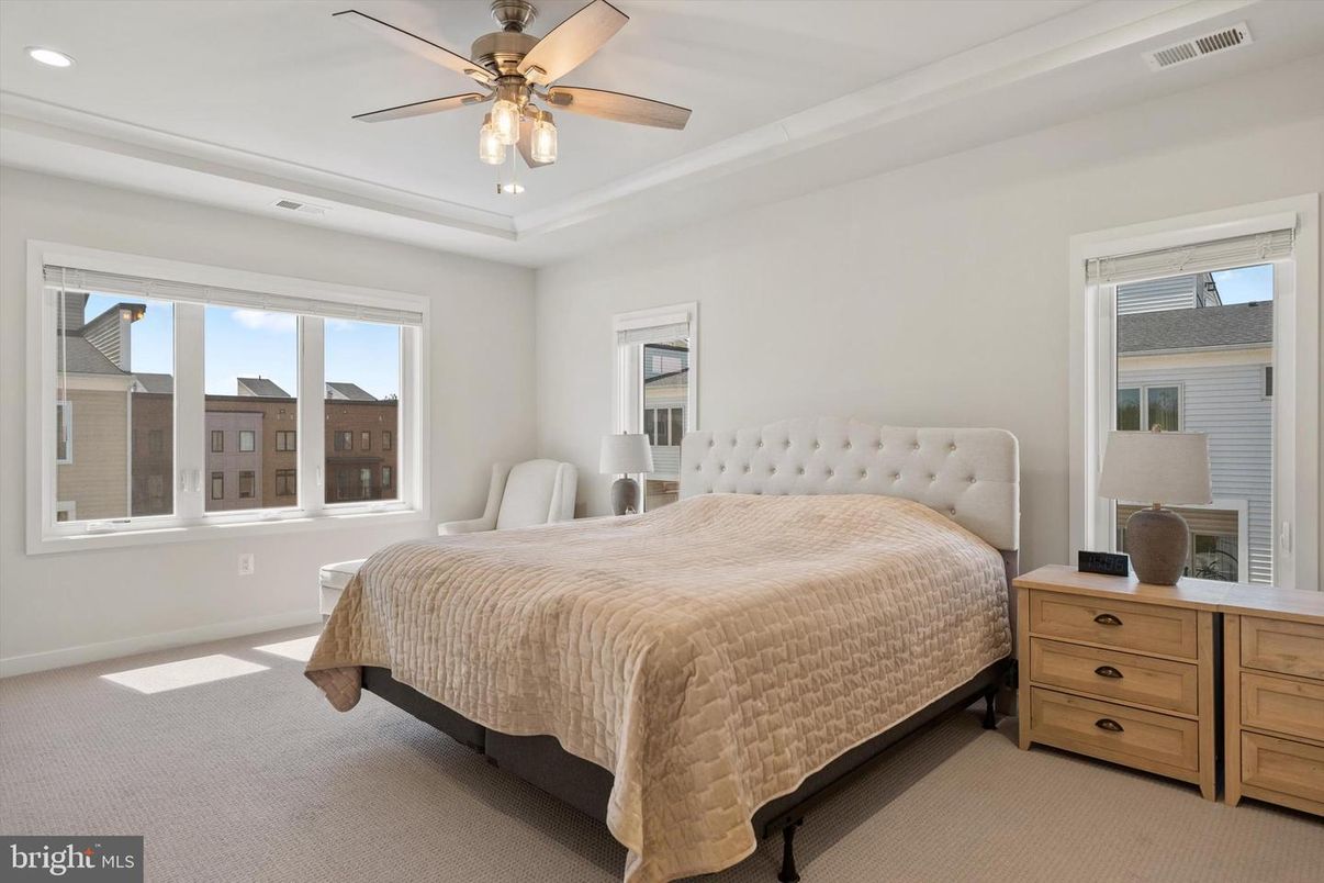 Bedroom, Interior, Recessed Lighting