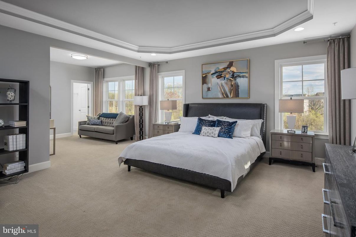 Bedroom, Interior, Recessed Lighting