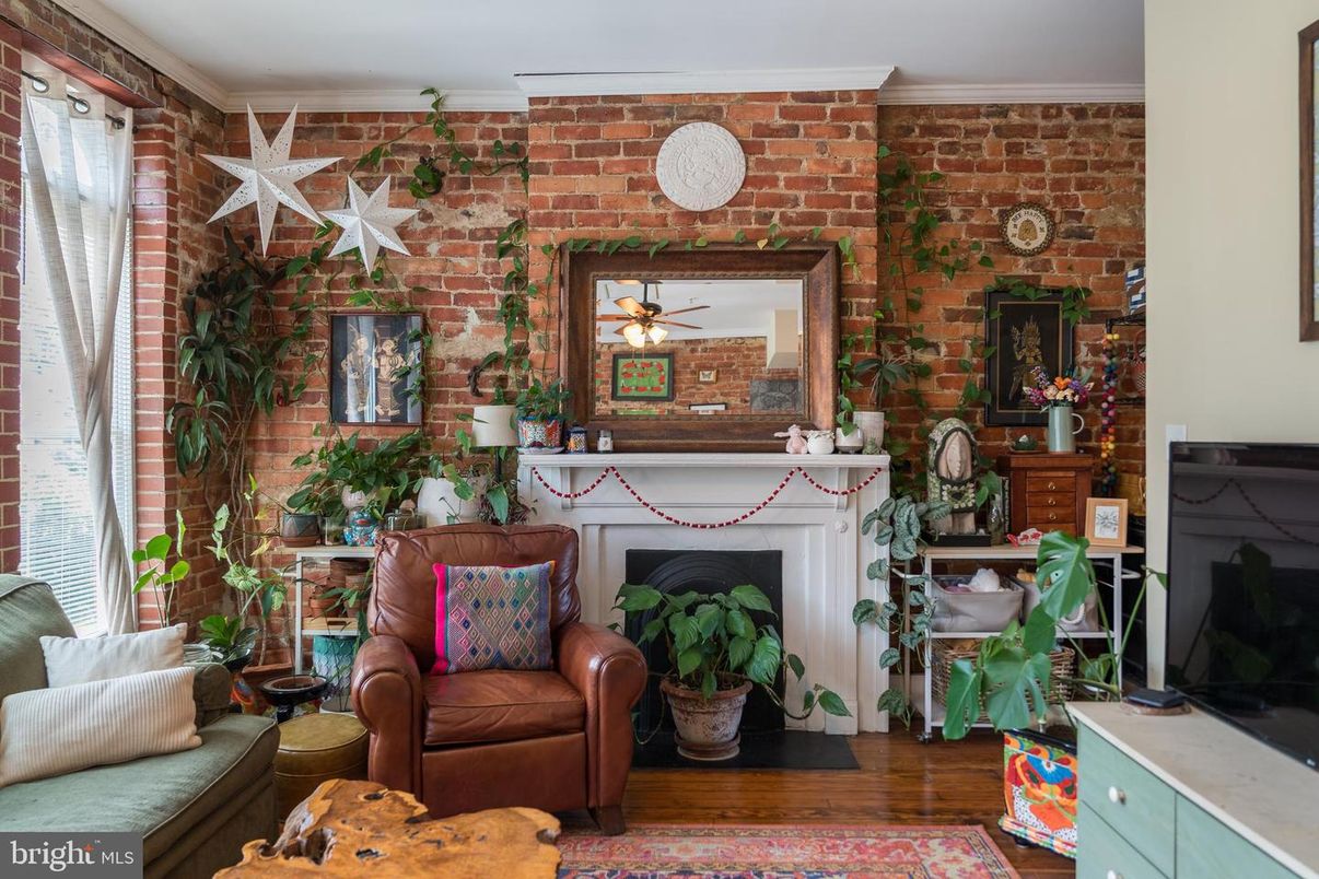 Fireplace, Interior, Stone Walls, Wood Texture Flooring