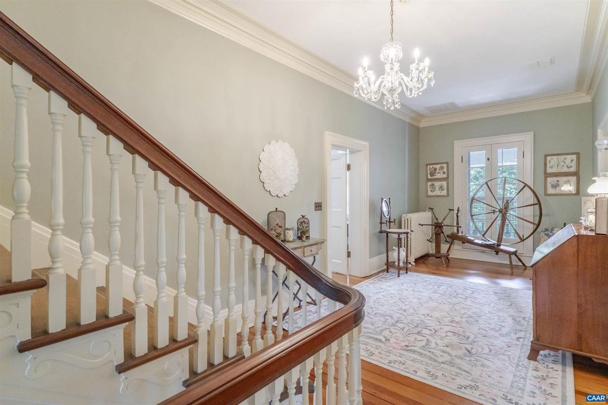Chandelier, Interior, Wood Texture Flooring