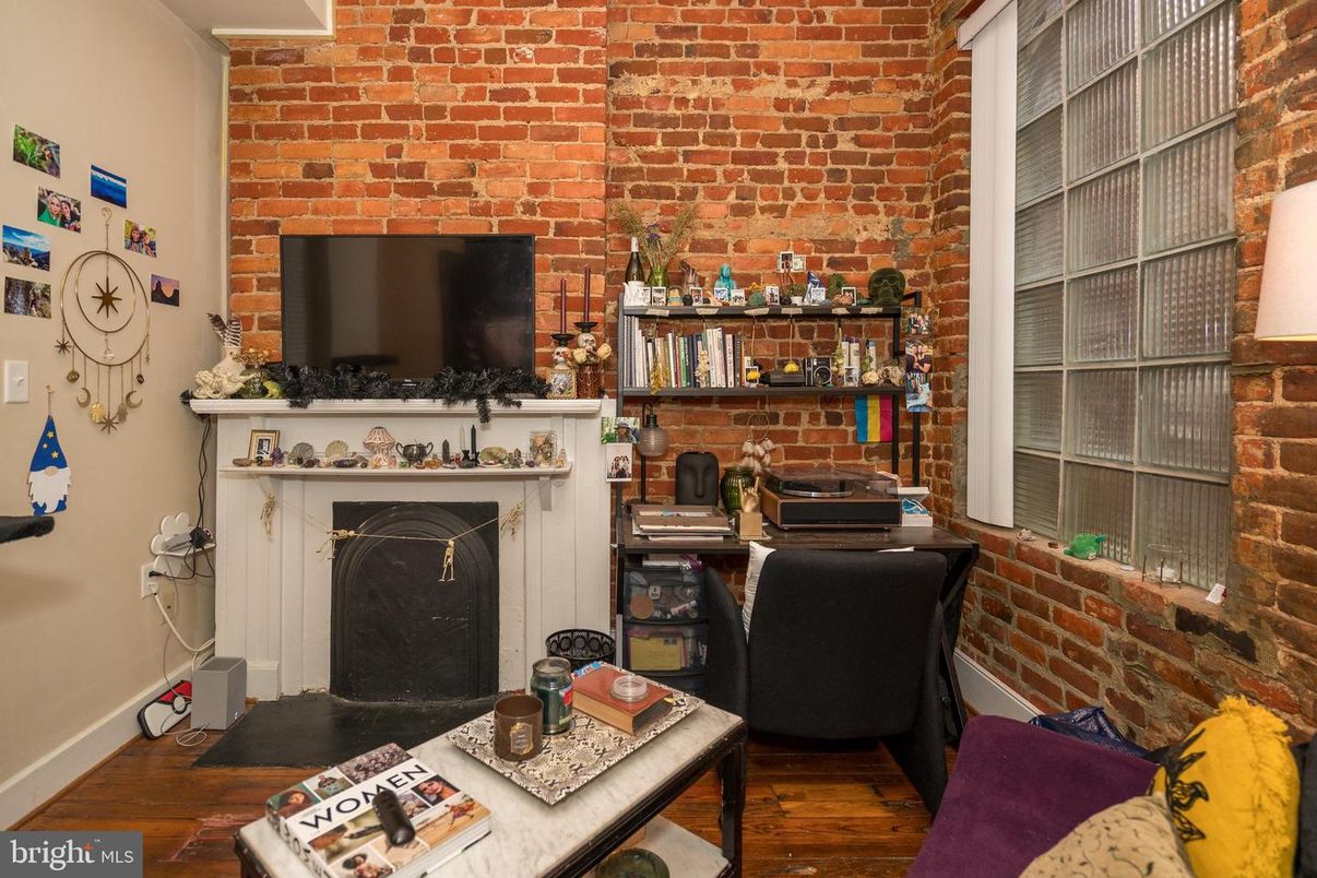 Fireplace, Interior, Stone Walls, Wood Texture Flooring