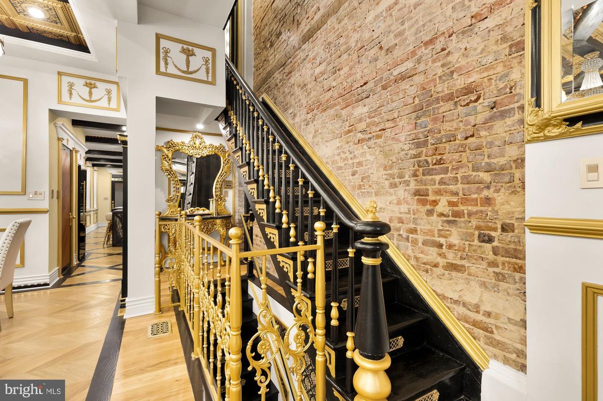 Interior, Stone Walls, Wood Texture Flooring