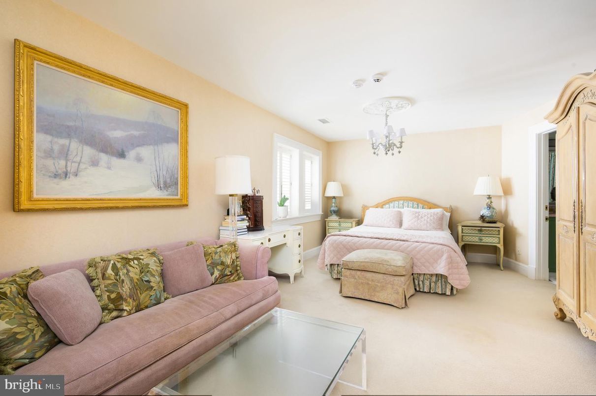 Bedroom, Chandelier, Interior
