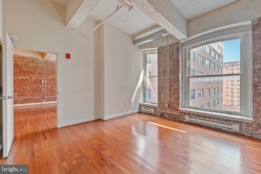 Empty room, Interior, Stone Walls, Wood Texture Flooring