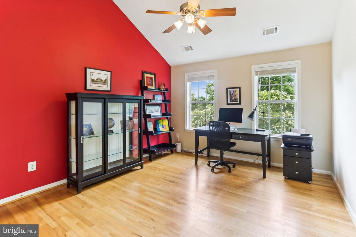 Home Office, Interior, Wood Texture Flooring