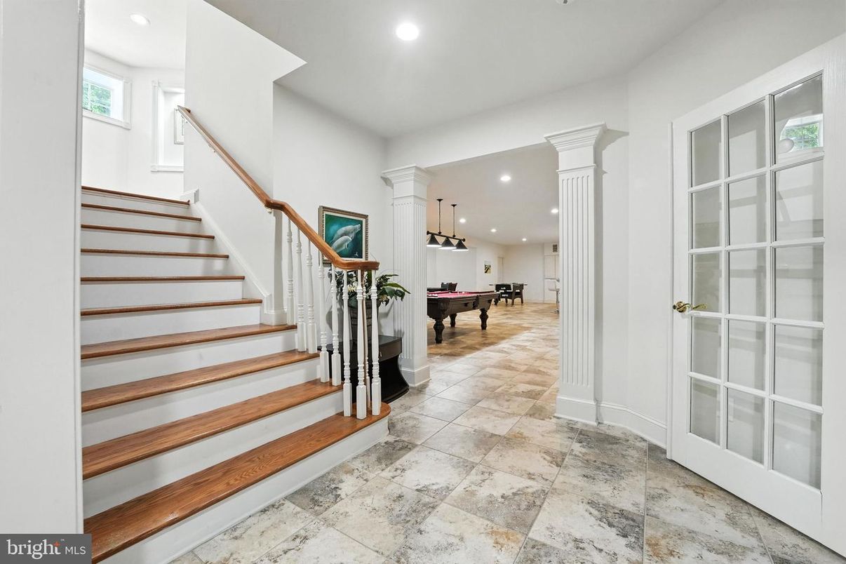 Billiard Table, Game Room, Interior, Pendant Lights, Recessed Lighting