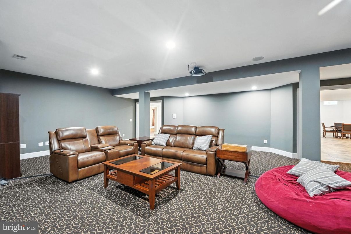 Interior, Living room, Recessed Lighting