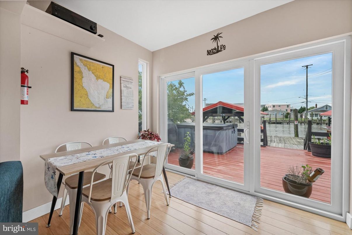 Dining room, Interior, Water, Wood Texture Flooring