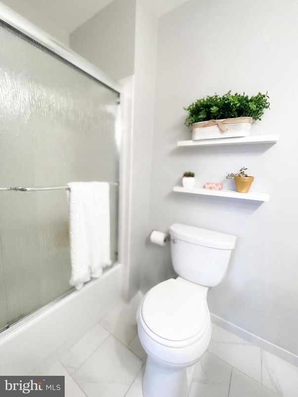 Bathroom, Glass Shower, Interior, Marble