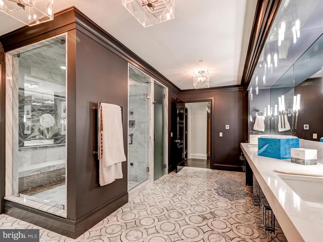 Bathroom, Interior, Marble Walls
