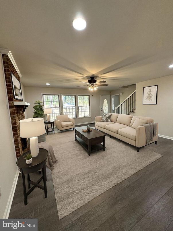 Interior, Living room, Recessed Lighting