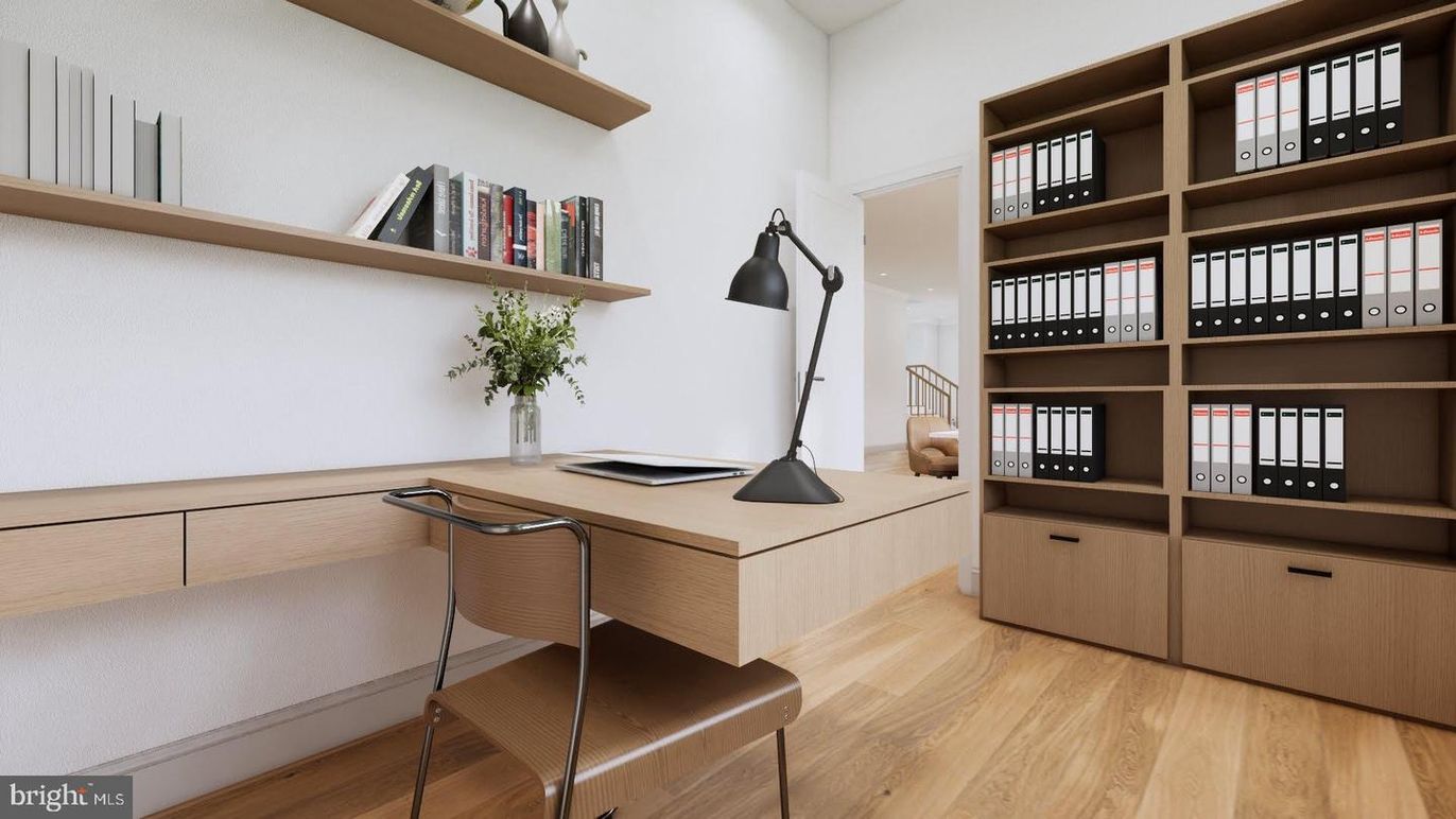 Home Office, Interior, Wood Texture Flooring