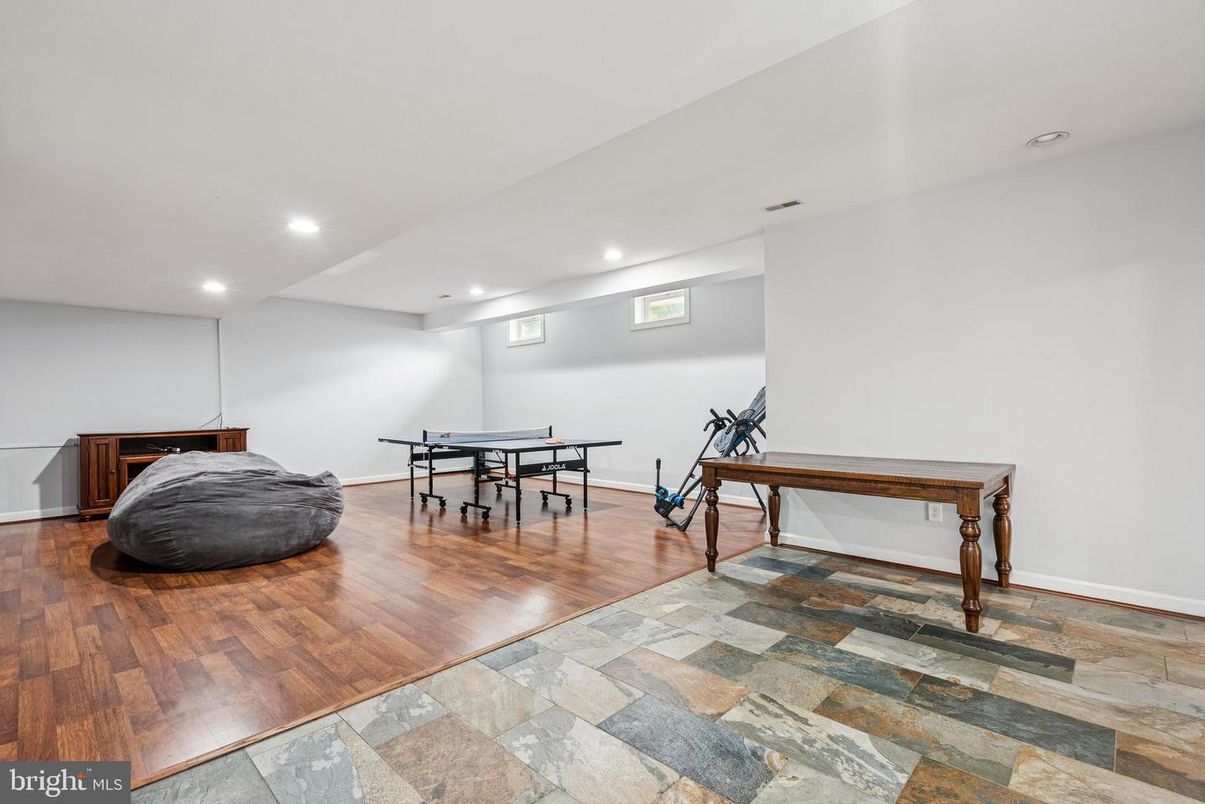 Game Room, Interior, Recessed Lighting, Wood Texture Flooring