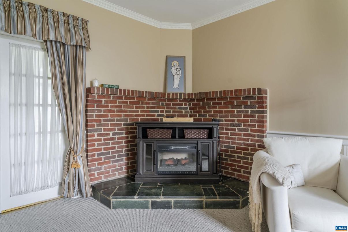 Fireplace, Interior, Stone Walls