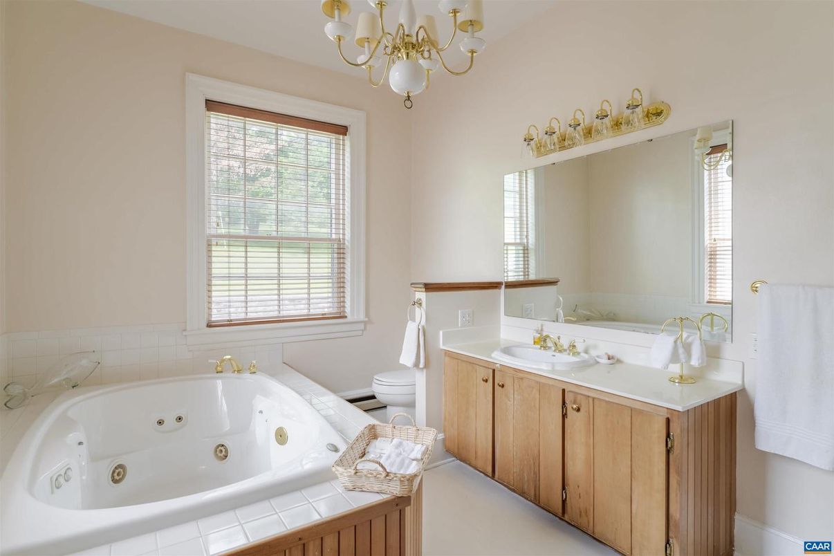 Bathroom, Chandelier, Interior