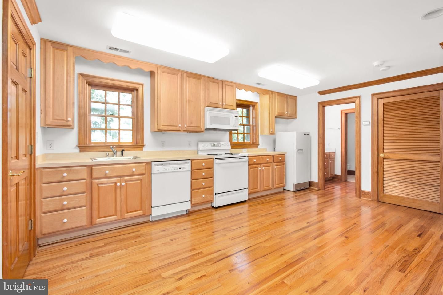 Interior, Kitchen, Wood Texture Flooring