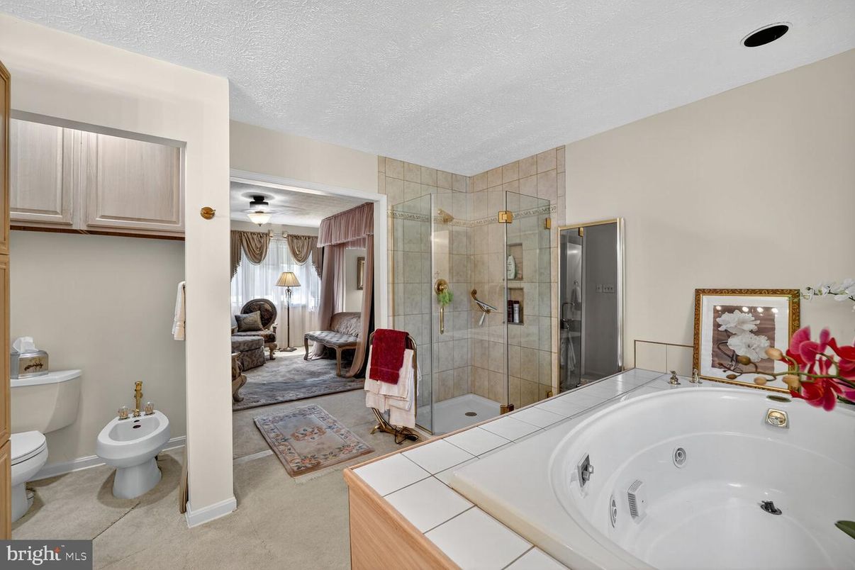 Bathroom, Glass Shower, Interior, Tile Countertops
