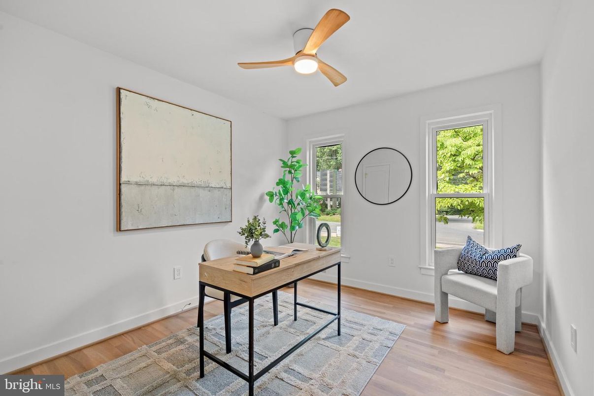 Home Office, Interior, Wood Texture Flooring
