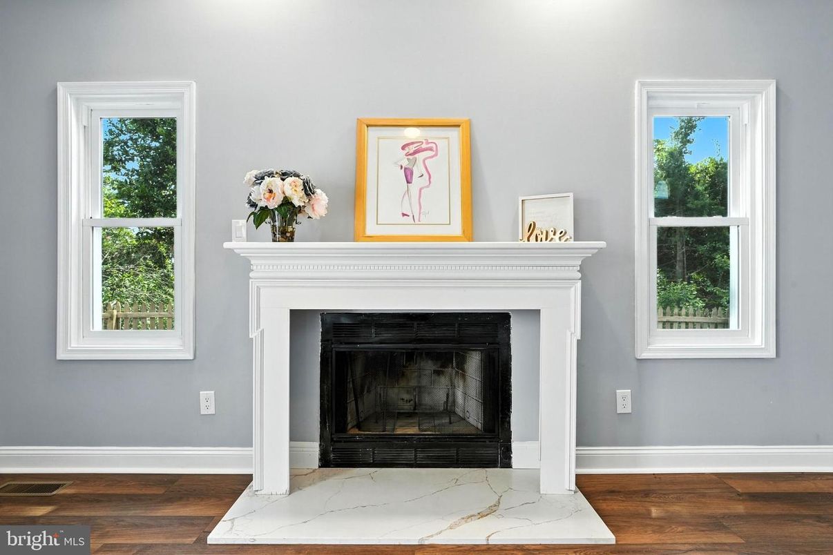 Fireplace, Interior, Wood Texture Flooring