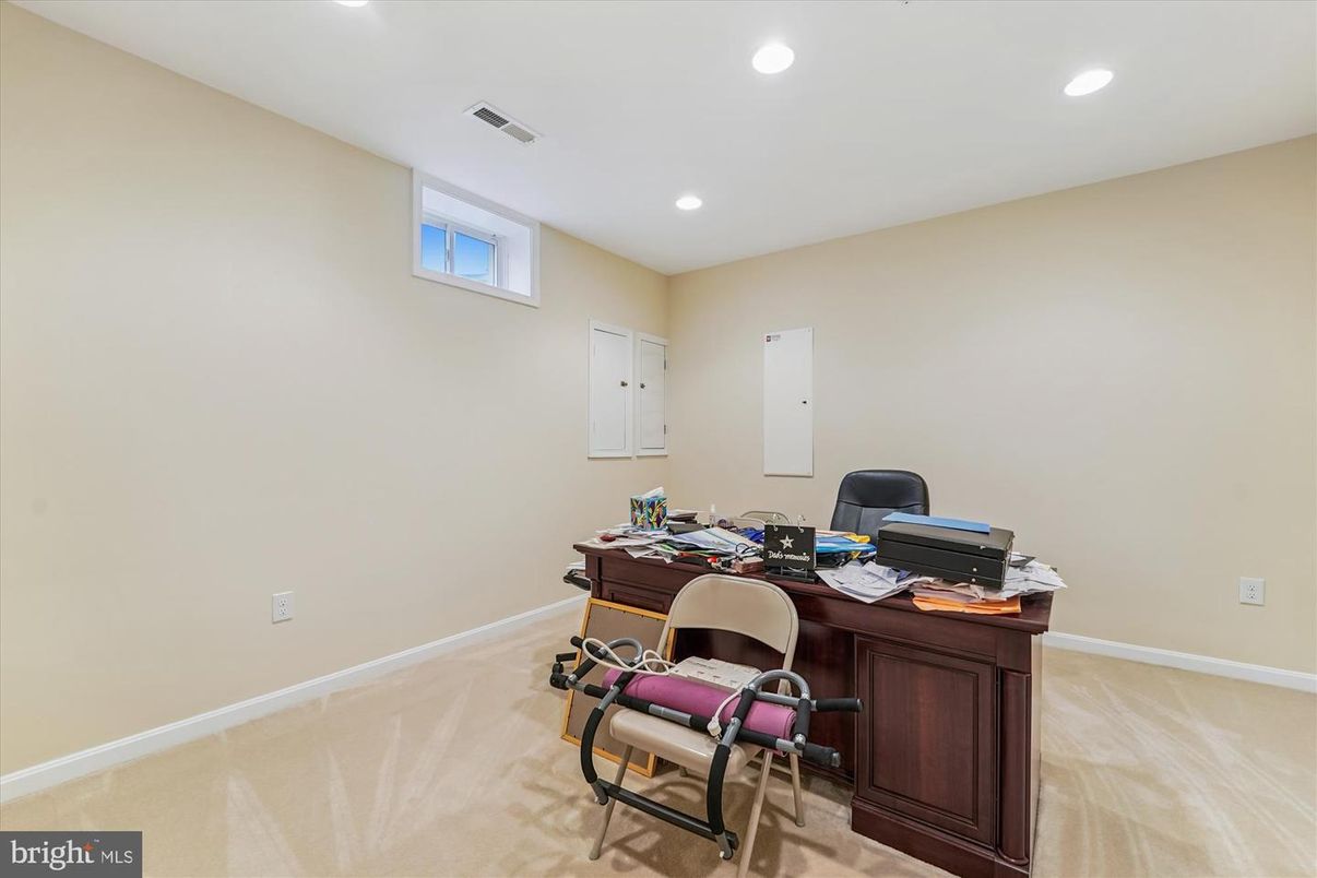 Home Office, Interior, Recessed Lighting