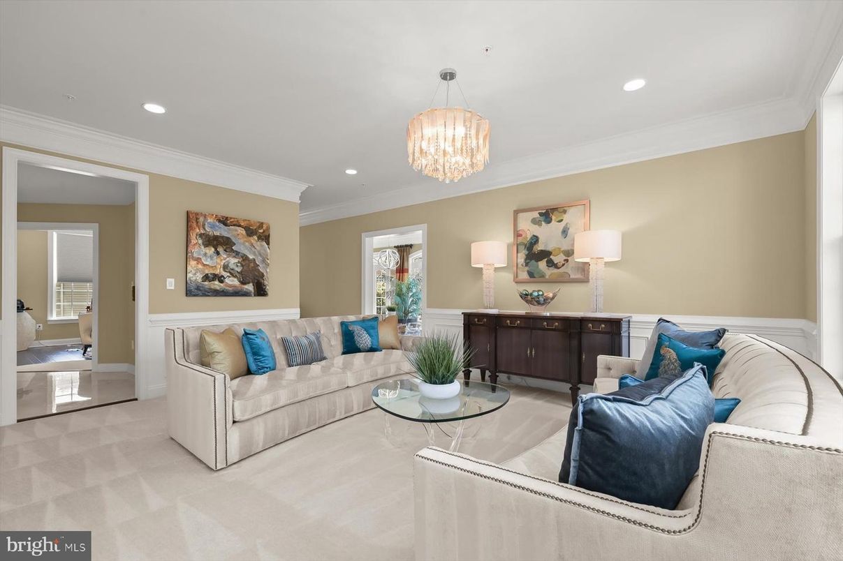 Chandelier, Interior, Living room, Recessed Lighting