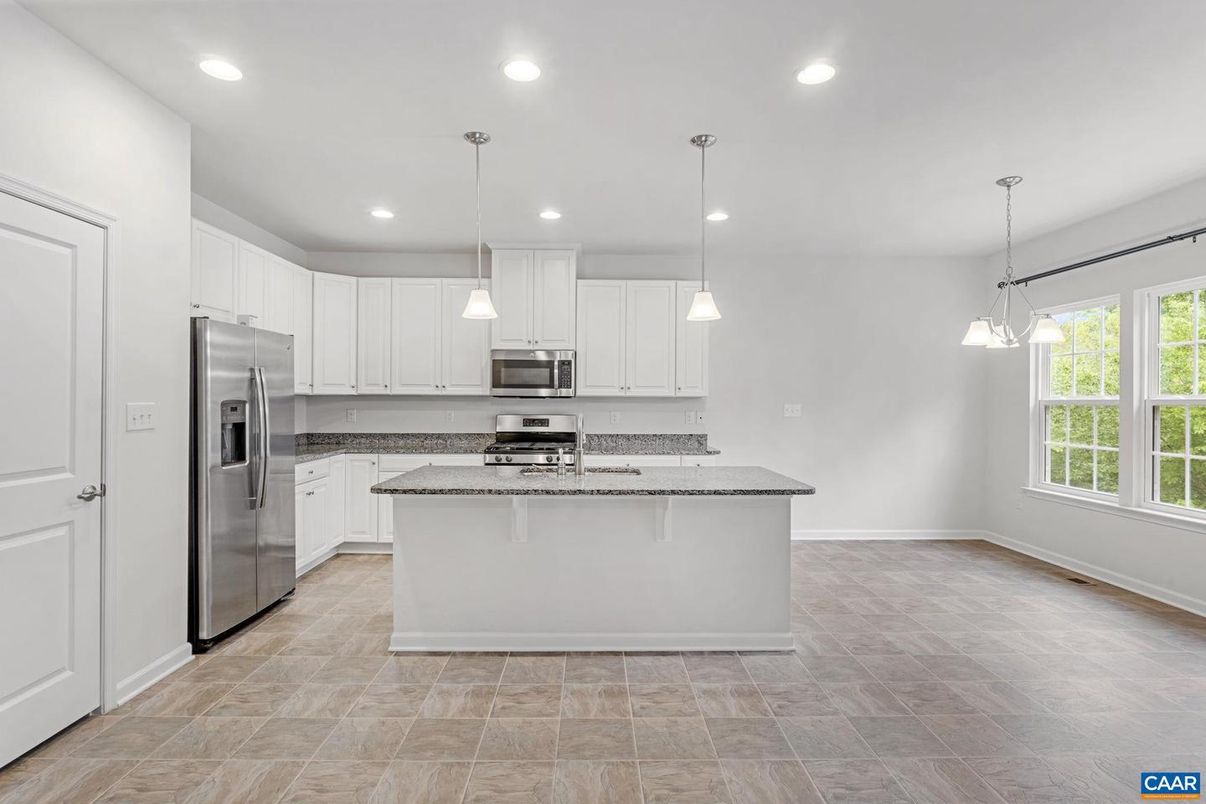 Interior, Kitchen, Pendant Lights, Recessed Lighting, Stainless Steel Appliances