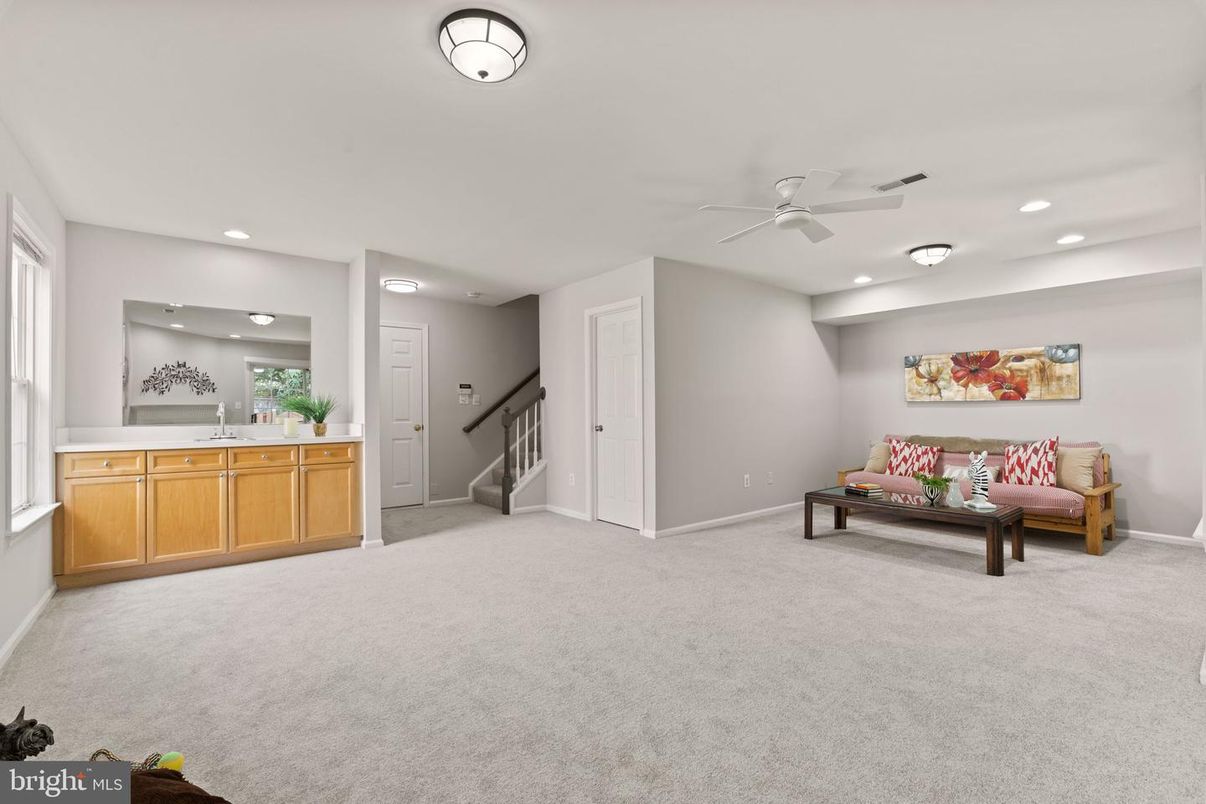 Interior, Living room, Recessed Lighting