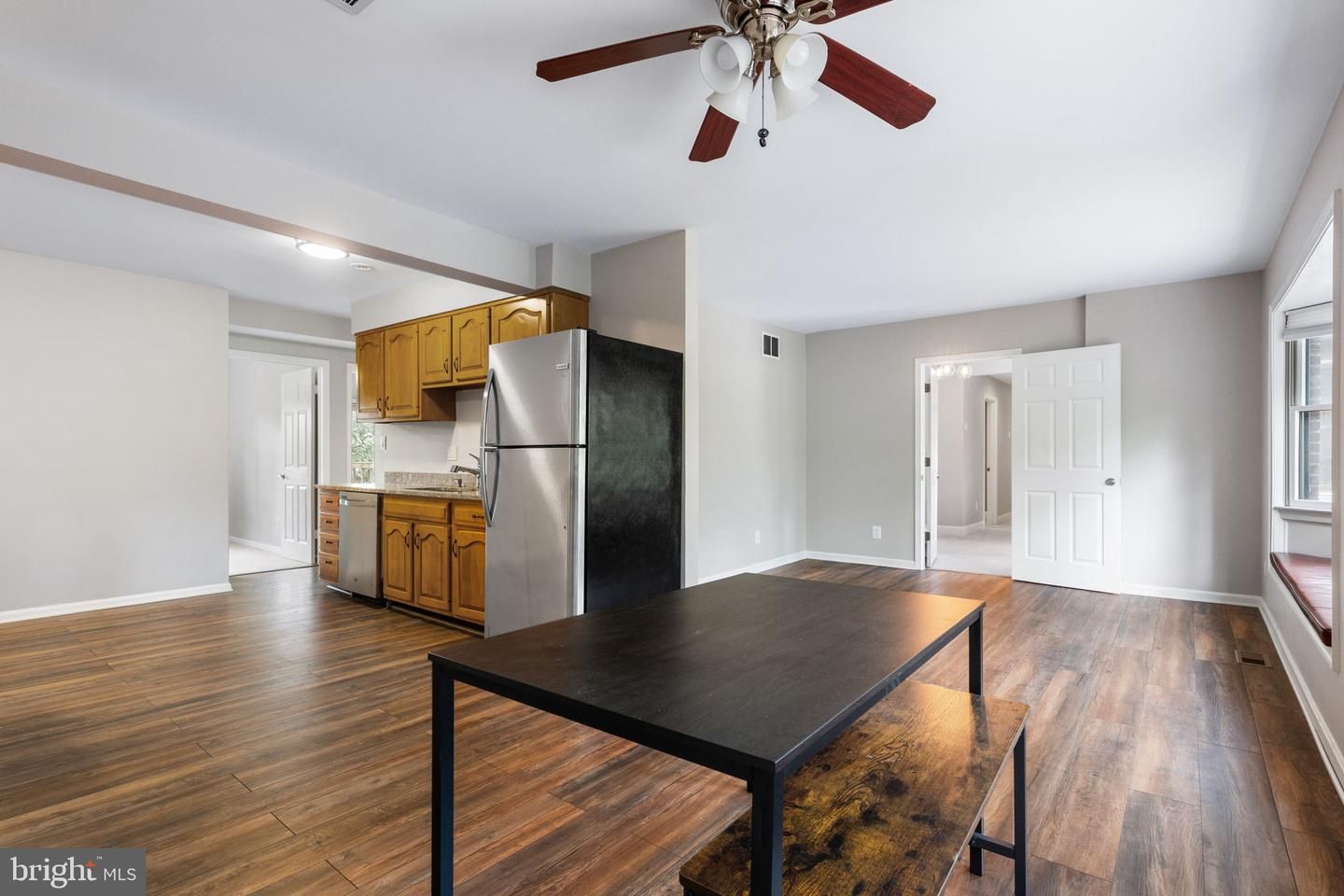 Interior, Kitchen, Wood Texture Flooring
