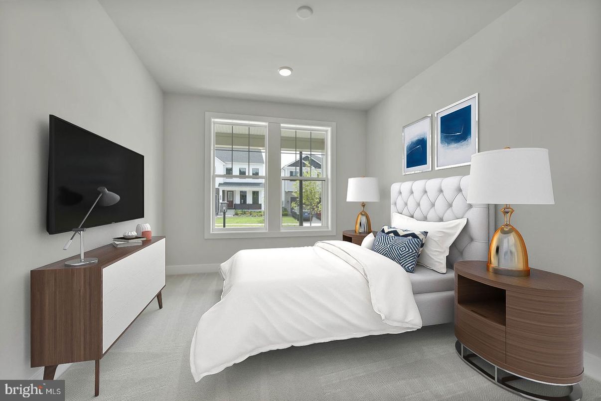 Bedroom, Interior, Recessed Lighting