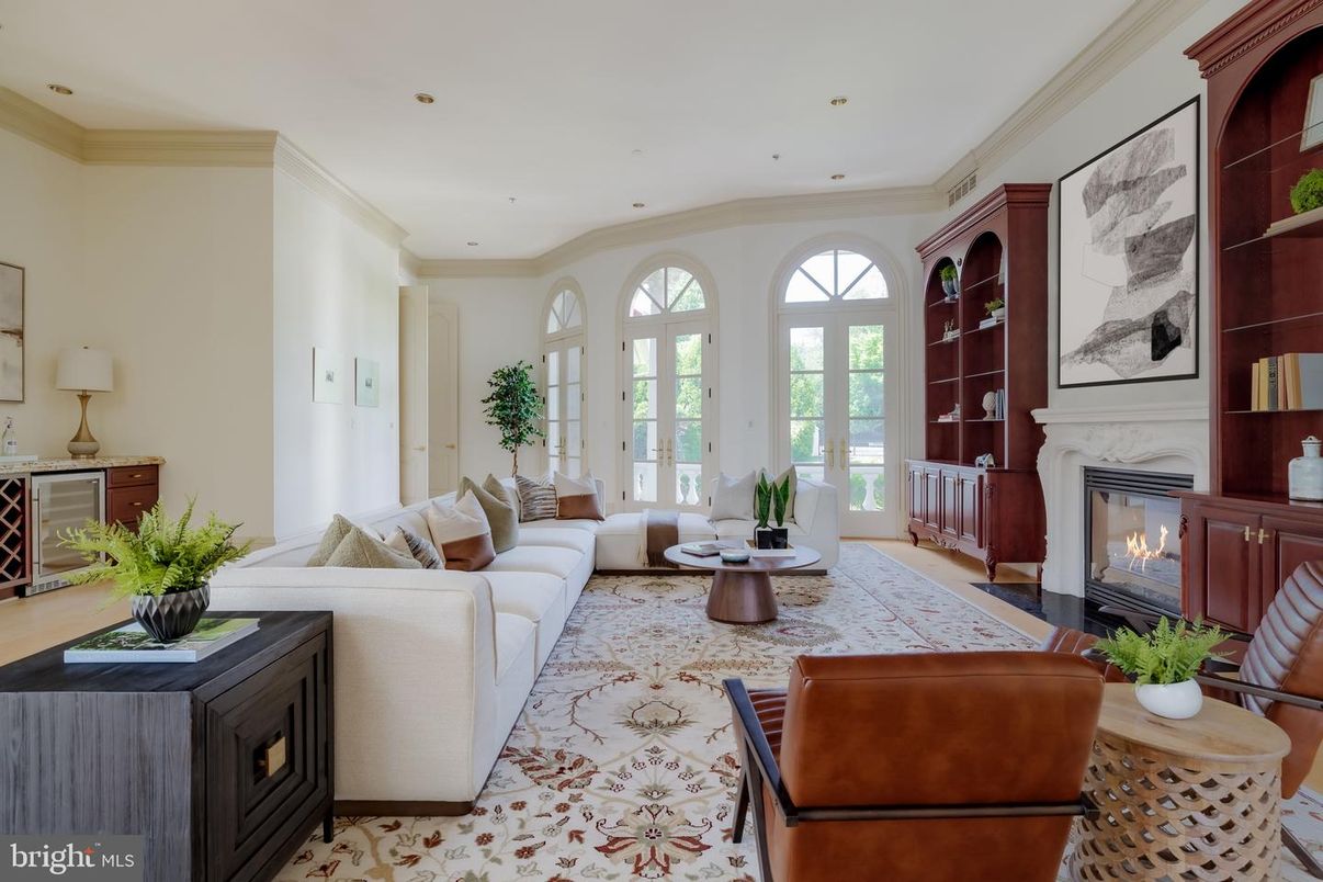 Fireplace, Interior, Living room, Recessed Lighting