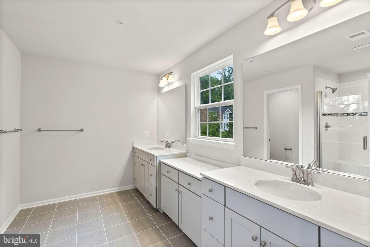 Bathroom, Dual Sink Vanities, Glass Shower, Interior