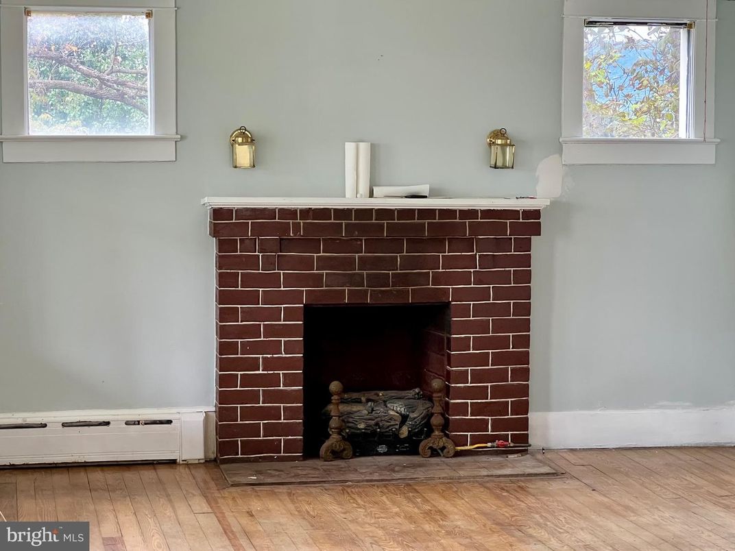 Fireplace, Interior, Wood Texture Flooring