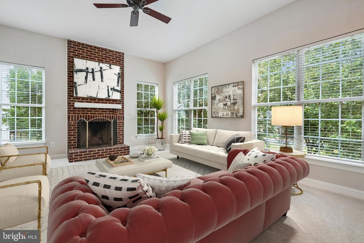 Fireplace, Interior, Living room, Stone Walls