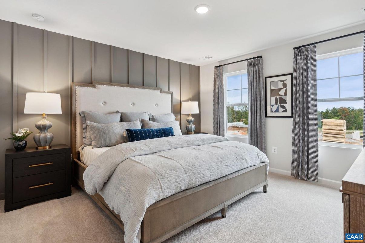 Bedroom, Interior, Recessed Lighting