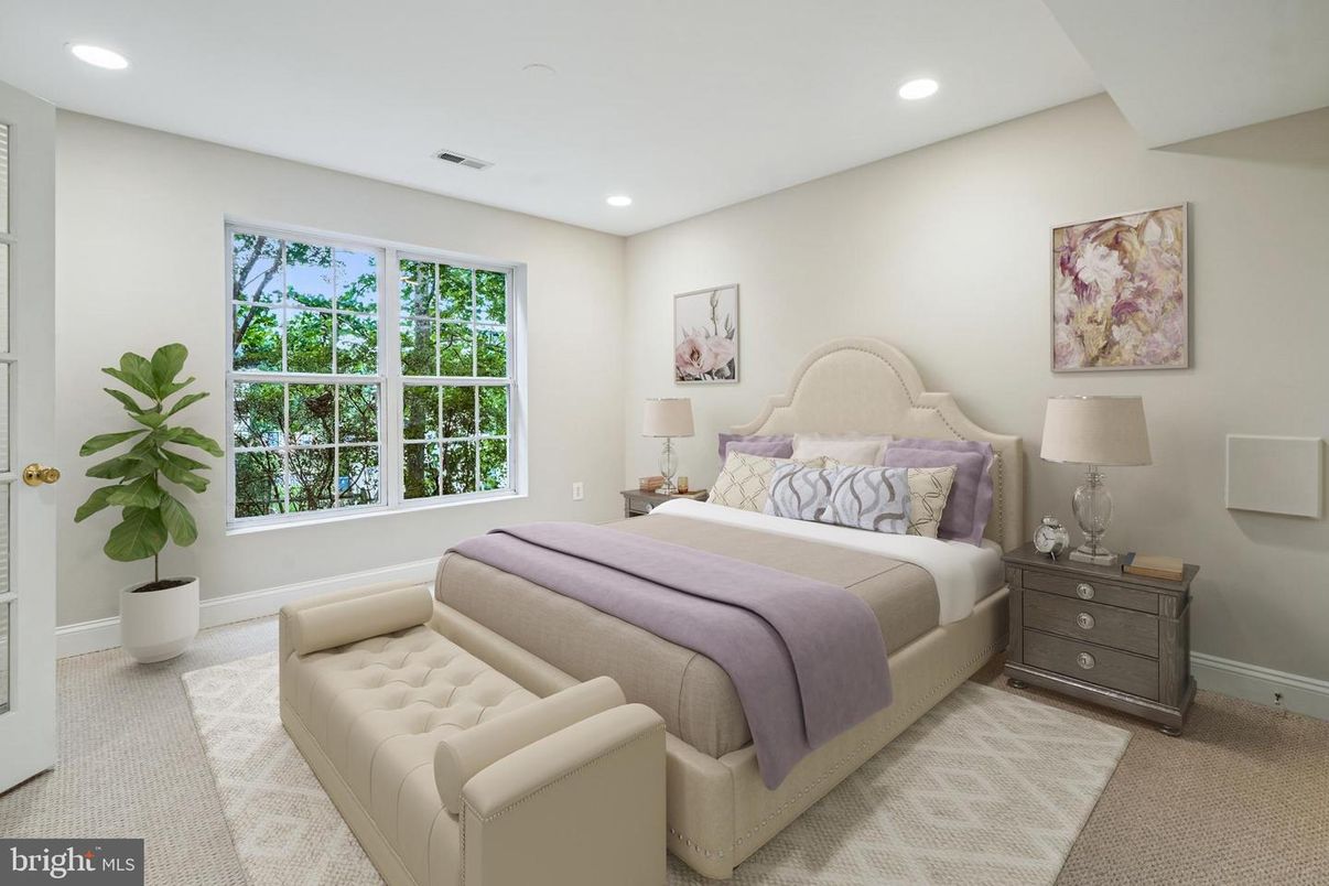 Bedroom, Interior, Recessed Lighting