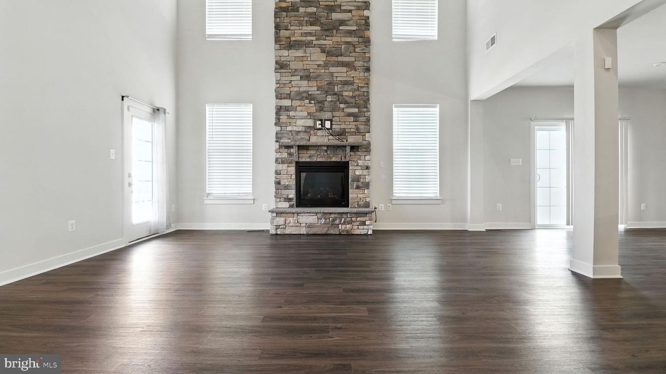 Fireplace, Interior, Stone Walls, Wood Texture Flooring