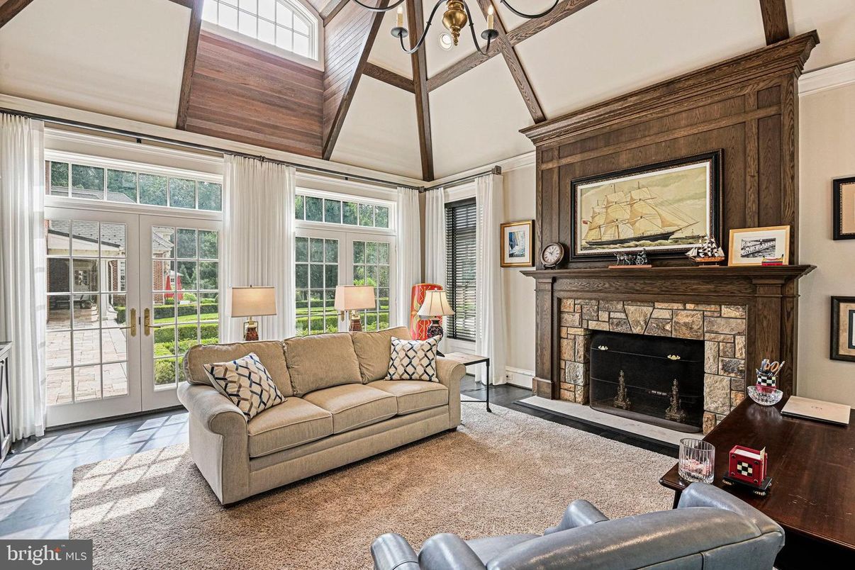 Fireplace, Interior, Living room, Wooden Walls