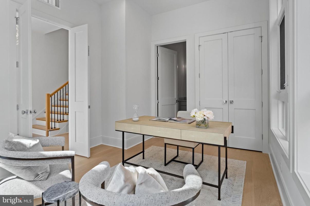 Home Office, Interior, Wood Texture Flooring