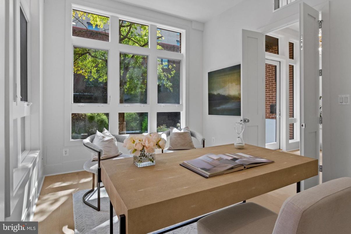 Home Office, Interior, Wood Texture Flooring