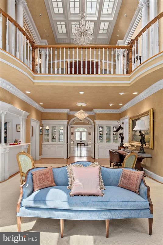 Chandelier, Interior, Living room, Recessed Lighting