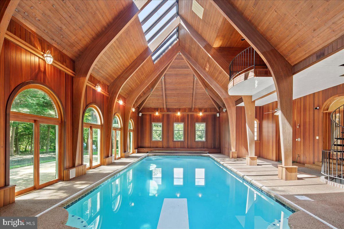 Interior, Pendant Lights, Pool, Wooden Beams, Wooden Ceilings, Wooden Walls